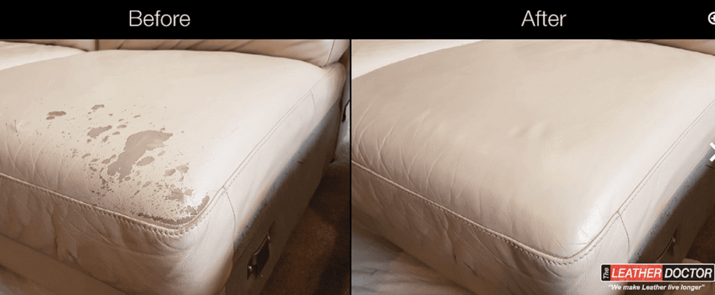 leather repair leather damage from medication
